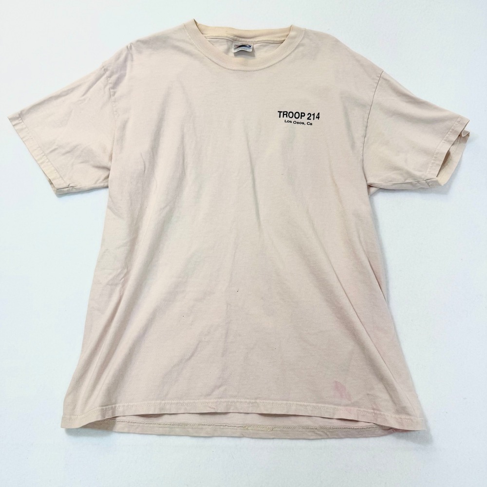 Vintage Hanes Beefy-T Troop 214 Los Osos CA Bears Boy Scouts T-Shirt Mens Large - Picture 2 of 4